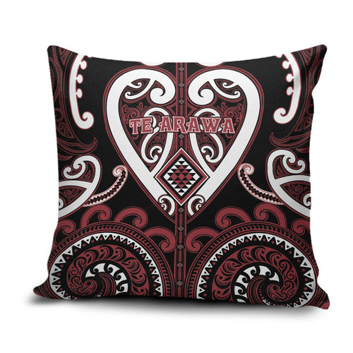 Aotearoa Te Arawa Pillow Cover Maori Tribal Pattern