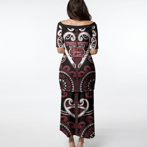 Custom Aotearoa Te Arawa Puletasi Maori Tribal Pattern