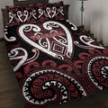 Aotearoa Te Arawa Quilt Bed Set Maori Tribal Pattern
