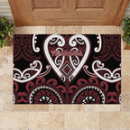 Aotearoa Te Arawa Rubber Doormat Maori Tribal Pattern