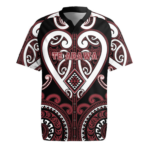 Custom Aotearoa Te Arawa Rugby Jersey Maori Tribal Pattern