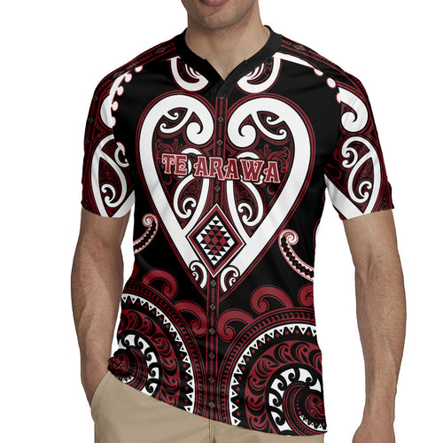 Custom Aotearoa Te Arawa Rugby Jersey Maori Tribal Pattern