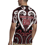Custom Aotearoa Te Arawa Rugby Jersey Maori Tribal Pattern