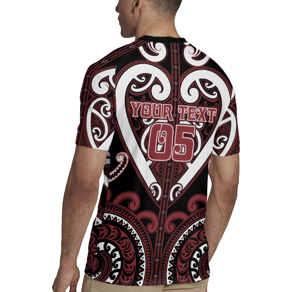 Custom Aotearoa Te Arawa Rugby Jersey Maori Tribal Pattern