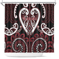 Aotearoa Te Arawa Shower Curtain Maori Tribal Pattern