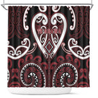 Aotearoa Te Arawa Shower Curtain Maori Tribal Pattern