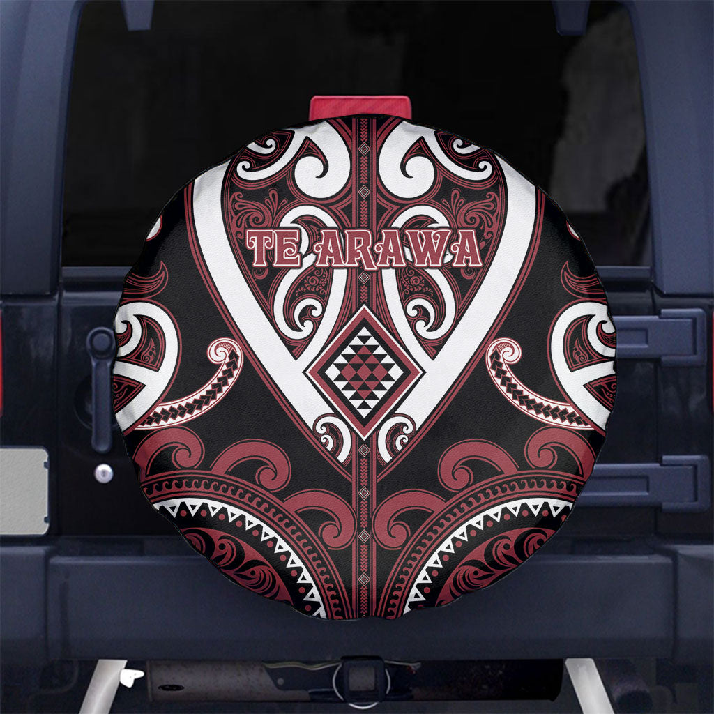 Aotearoa Te Arawa Spare Tire Cover Maori Tribal Pattern