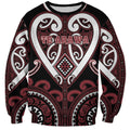Custom Aotearoa Te Arawa Sweatshirt Maori Tribal Pattern