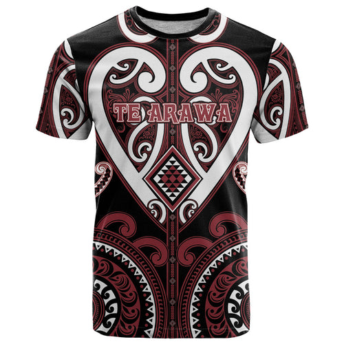 Custom Aotearoa Te Arawa T Shirt Maori Tribal Pattern