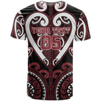 Custom Aotearoa Te Arawa T Shirt Maori Tribal Pattern