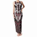 Custom Aotearoa Te Arawa Tank Maxi Dress Maori Tribal Pattern