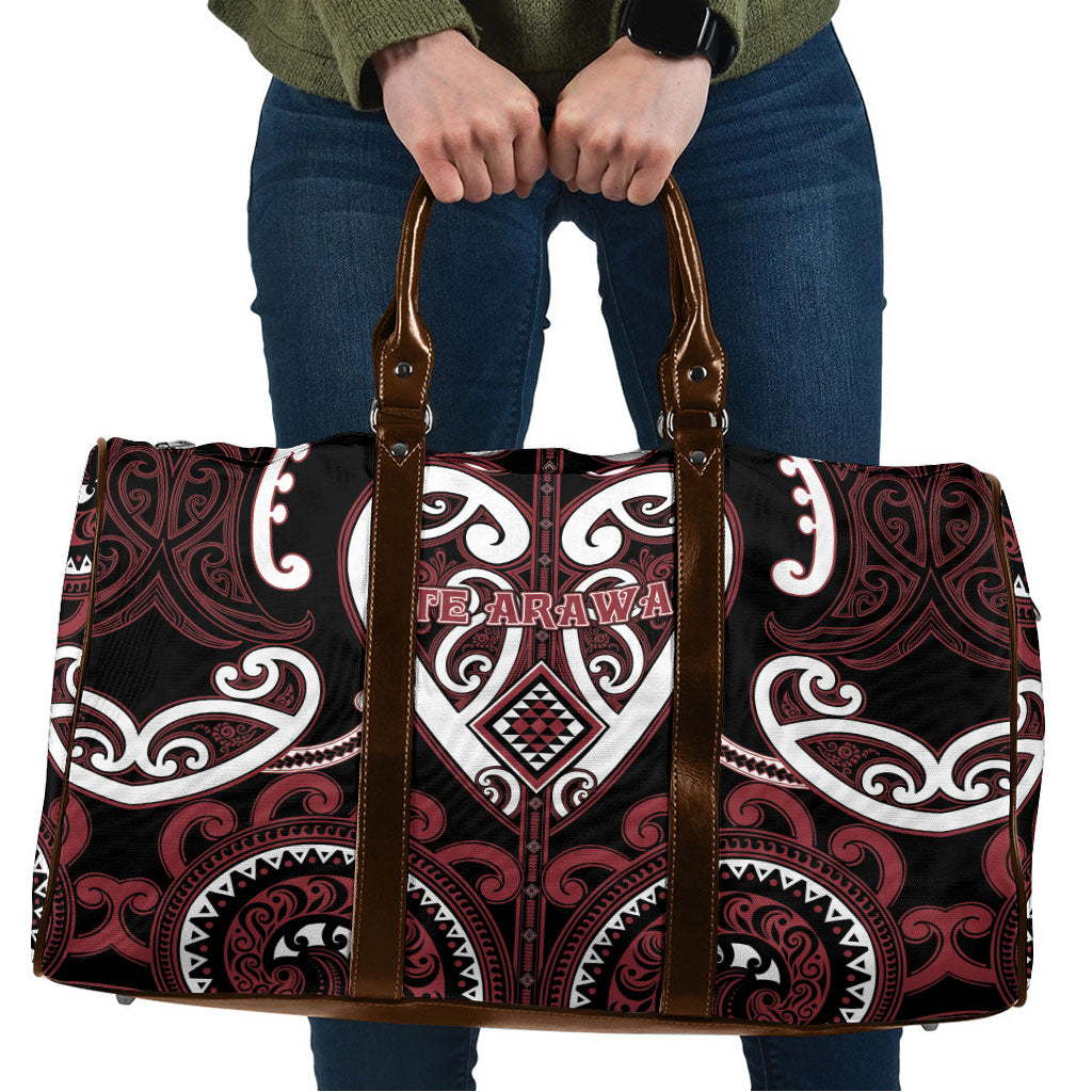 Aotearoa Te Arawa Travel Bag Maori Tribal Pattern