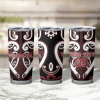 Custom Aotearoa Te Arawa Tumbler Cup Maori Tribal Pattern