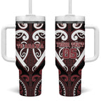 Custom Aotearoa Te Arawa Tumbler With Handle Maori Tribal Pattern