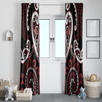Aotearoa Te Arawa Window Curtain Maori Tribal Pattern