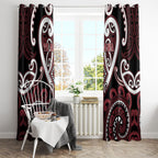 Aotearoa Te Arawa Window Curtain Maori Tribal Pattern