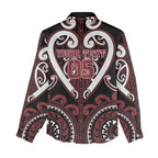 Custom Aotearoa Te Arawa Women Casual Shirt Maori Tribal Pattern