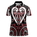 Custom Aotearoa Te Arawa Women Polo Shirt Maori Tribal Pattern
