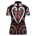 Custom Aotearoa Te Arawa Women Polo Shirt Maori Tribal Pattern