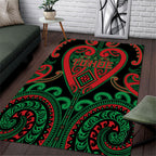 Aotearoa Ngai Tuhoe Area Rug Maori Tribal Pattern