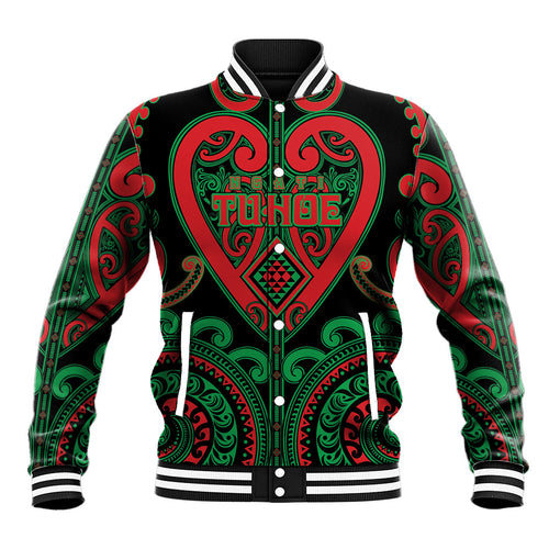 Custom Aotearoa Ngai Tuhoe Baseball Jacket Maori Tribal Pattern