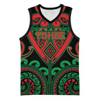 Custom Aotearoa Ngai Tuhoe Basketball Jersey Maori Tribal Pattern