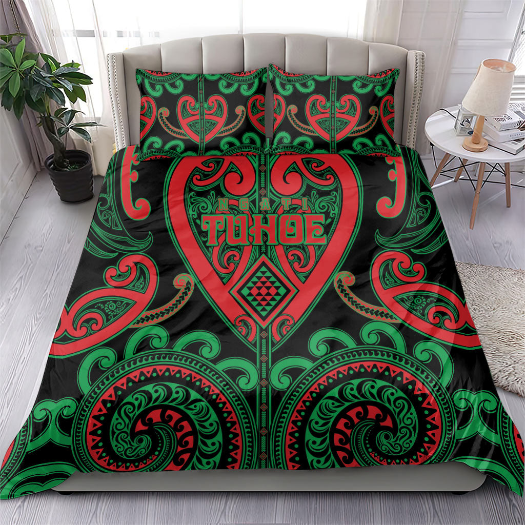 Aotearoa Ngai Tuhoe Bedding Set Maori Tribal Pattern