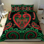 Aotearoa Ngai Tuhoe Bedding Set Maori Tribal Pattern