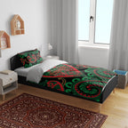 Aotearoa Ngai Tuhoe Bedding Set Maori Tribal Pattern