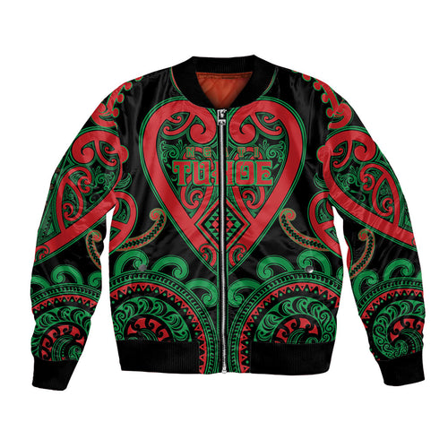 Custom Aotearoa Ngai Tuhoe Bomber Jacket Maori Tribal Pattern