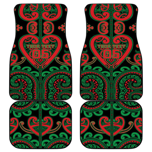 Custom Aotearoa Ngai Tuhoe Car Mats Maori Tribal Pattern