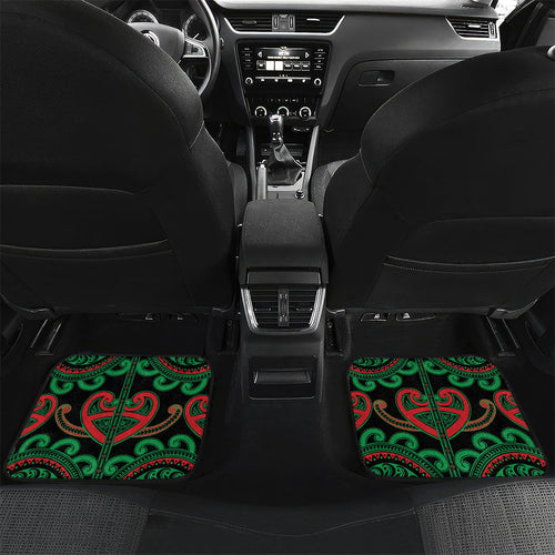 Custom Aotearoa Ngai Tuhoe Car Mats Maori Tribal Pattern