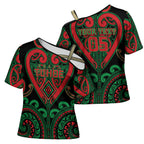 Custom Aotearoa Ngai Tuhoe Cross Shoulder Shirt Maori Tribal Pattern