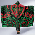 Aotearoa Ngai Tuhoe Hooded Blanket Maori Tribal Pattern