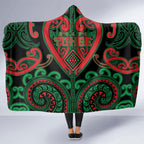 Aotearoa Ngai Tuhoe Hooded Blanket Maori Tribal Pattern