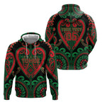 Custom Aotearoa Ngai Tuhoe Hoodie Maori Tribal Pattern