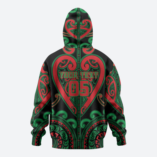 Custom Aotearoa Ngai Tuhoe Hoodie Maori Tribal Pattern