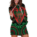 Custom Aotearoa Ngai Tuhoe Hoodie Dress Maori Tribal Pattern