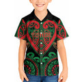 Custom Aotearoa Ngai Tuhoe Kid Hawaiian Shirt Maori Tribal Pattern