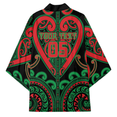 Custom Aotearoa Ngai Tuhoe Kimono Maori Tribal Pattern