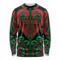 Custom Aotearoa Ngai Tuhoe Long Sleeve Shirt Maori Tribal Pattern