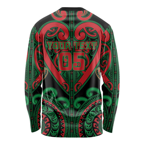 Custom Aotearoa Ngai Tuhoe Long Sleeve Shirt Maori Tribal Pattern