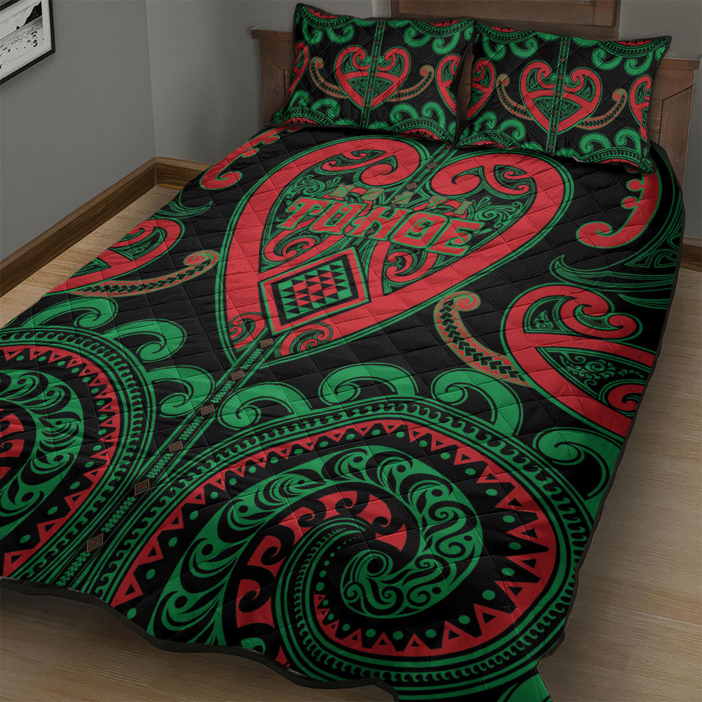 Aotearoa Ngai Tuhoe Quilt Bed Set Maori Tribal Pattern