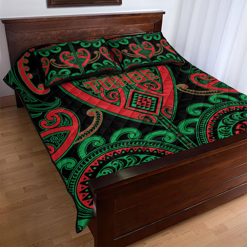 Aotearoa Ngai Tuhoe Quilt Bed Set Maori Tribal Pattern