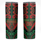 Custom Aotearoa Ngai Tuhoe Skinny Tumbler Maori Tribal Pattern