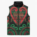 Custom Aotearoa Ngai Tuhoe Sleeveless Puffer Jacket Maori Tribal Pattern