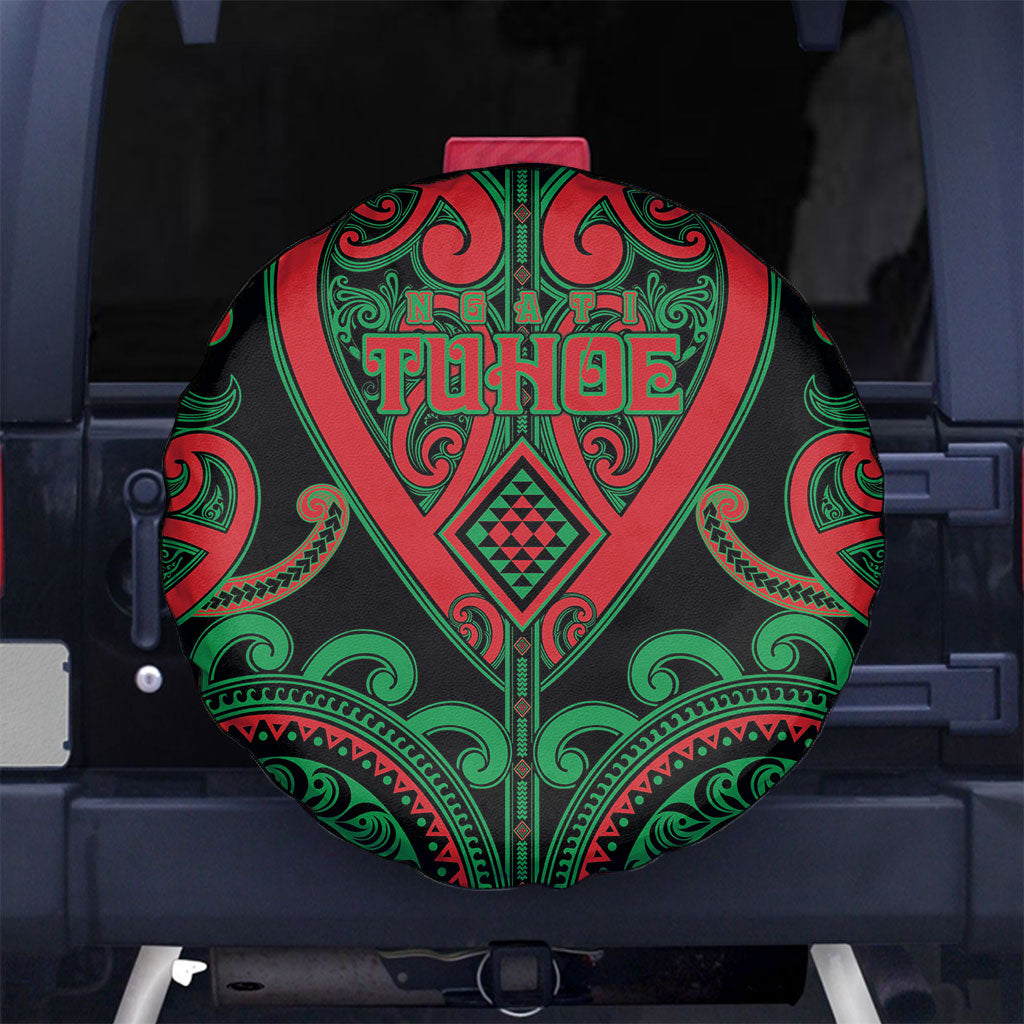 Aotearoa Ngai Tuhoe Spare Tire Cover Maori Tribal Pattern