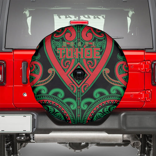 Aotearoa Ngai Tuhoe Spare Tire Cover Maori Tribal Pattern