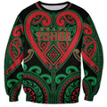 Custom Aotearoa Ngai Tuhoe Sweatshirt Maori Tribal Pattern