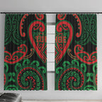 Aotearoa Ngai Tuhoe Window Curtain Maori Tribal Pattern